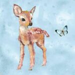 Animal Friends Deer (blue) - AF011