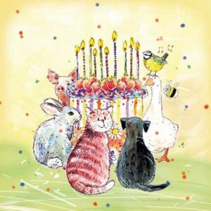 Animal Friends Birthday Cake - AF025