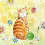 Animal Friends Red Cat - AF036