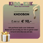 Kadobon t.w.v. €10
