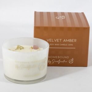 Scentjunkie geurkaars Velvet Amber