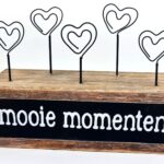 Fotohouder 5 hartclips "Mooie Momenten"