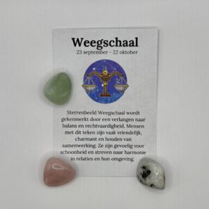Edelsteen set sterrenbeeld Weegschaal