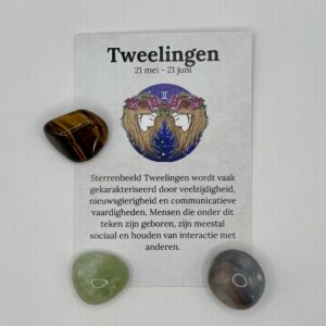 Edelsteen set sterrenbeeld Tweelingen