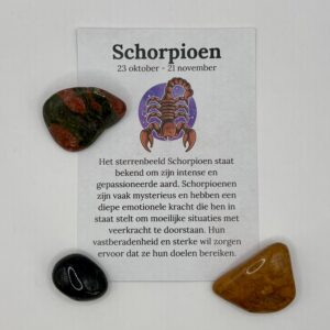 Edelsteen set sterrenbeeld Schorpioen